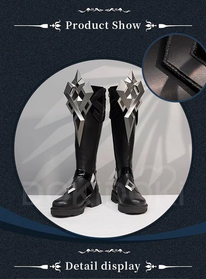 Captain Capitano Citlali Ororon Shoes Game Genshin Impact DokiDoki Men Women Capitano Cosplay Long Boots