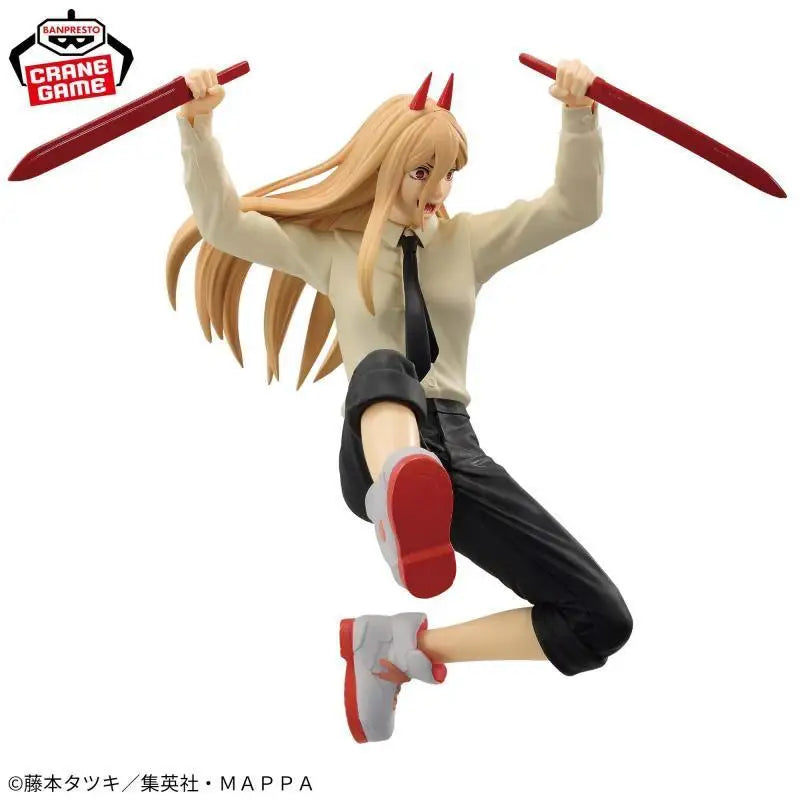 In Stock Original Banpresto bandai Vibration Stars Chainsaw Man Denji Power Anime Action Figure Model Boxed Toys Gift Genuine
