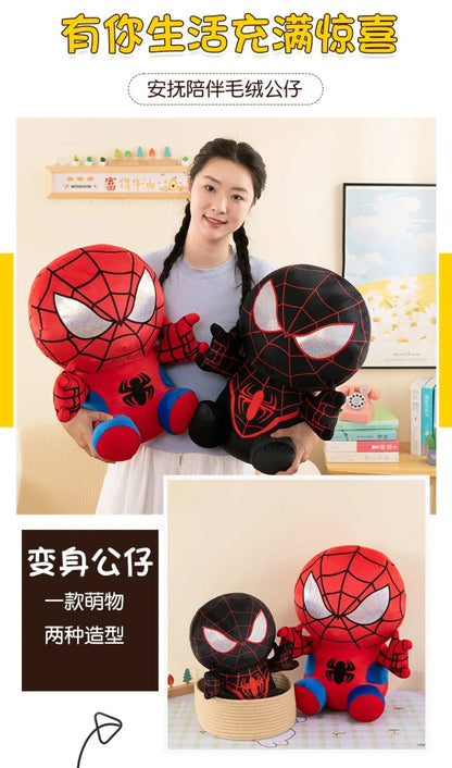 Spider Man Plush Dolls Toys 25/35/45CM Marvel Figure Model Plushies Stuffed Doll Home Room Decor Peluche Pillow Birthday Gifts