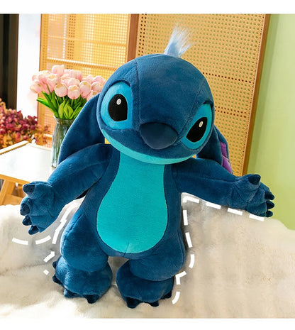 50/70/90cm Super Big Size Stitch Disney Anime Plush Stuffed Doll Angel Decoration Plushies Children Pillow Ornament Holiday Gift