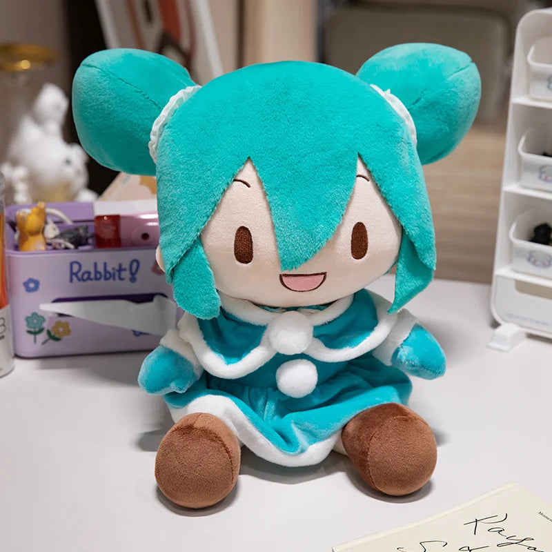 Lovely Hatsune Miku Fufu Plush Toys Preciality Classic Deep Sea Collection SEGA Hatsune Miku Stuffed Doll  Kids Xmas Gifts