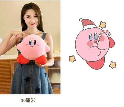 50cm Big Size Kirby Anime Plush Stuffed Doll Pink Plushies Pillow Room Decorated with Kawaii Peluche Children's Holiday Gifts