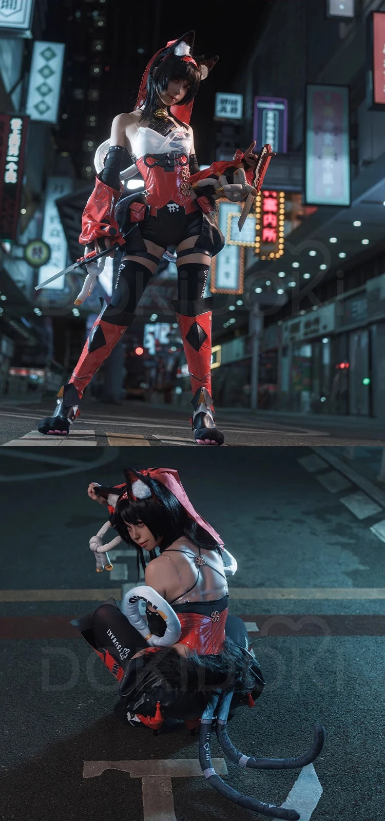 IN STOCK Nekomiya Mana Cosplay Costume Game Zenless Zone Zero【XS-2XL】DokiDoki-R Cat Cunning Hares Nekomiya Mana Plus Size