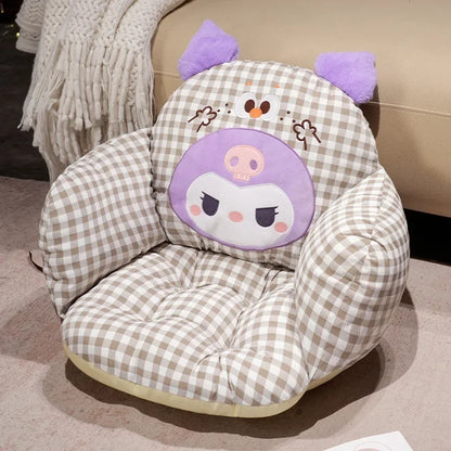 Comfortable Seat Cushion Kuromi My Melody Sitting Cushion For Chair Bay Window Japanese Style Cartoon Back Cushion Soft Comfort