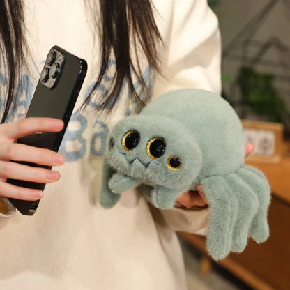 Cute Stuffed Animal Jumping Spider Plushies Colorful Four Eyed Spider Plush Keychain Bag Decor Pendant Spiders Soft Toys