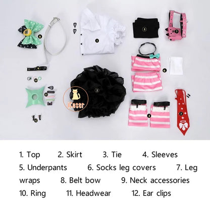 Chinatsu Remiel Cosplay Costume Wig Dress Zenless Zone Zero Uniform Headwear Angels of Delusion Halloween Party for Women Girls