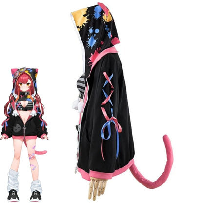 Virtual ESports Project VSPO Nekota Tsuna Cosplay Costume Set Polyester
