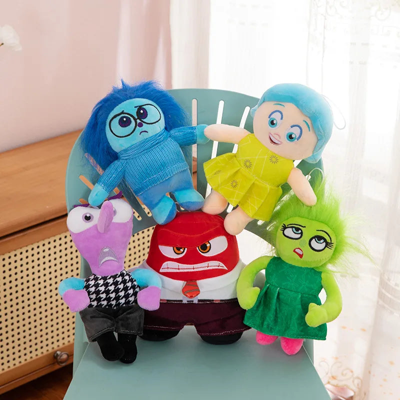 New Inside Out 2 Plush Anxiety Doll Cute Joy Fear Anger Disgust Sadness Riley Plushish Toys Collection Model Toy Birthday Gift