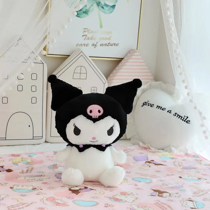 Big Size Sanrio Kuromi Series Plush Toys Kawaii Kuromi Stuffed Dolls Bedside Pillow Bay Window Large Cushion Gift For Kids