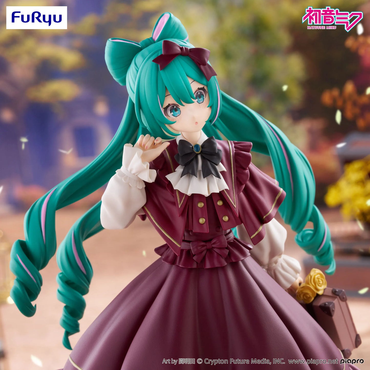 Genuine FuRyu 19cm Hatsune Miku Figure Classical Retro Anime Miku Figurine Statue Model Collection Room Decora Desk Toys Gift