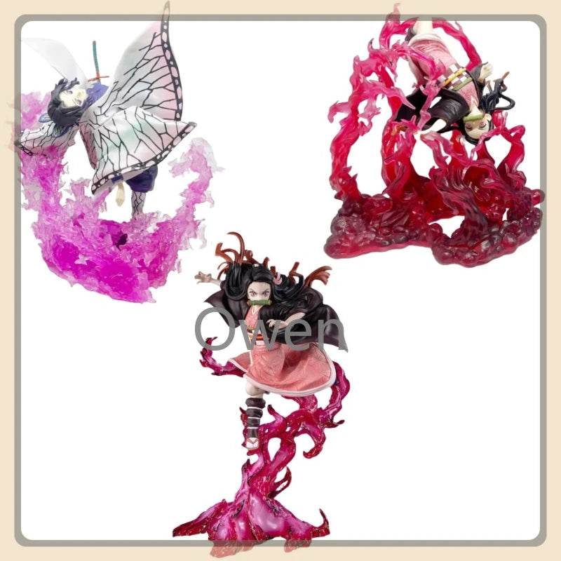 Kamado Nezuko Anime Demon Slayer: Kimetsu no Yaiba Figurine Kochou Shinobu Action Figures PVC Statue Collection Model Toys Gifts