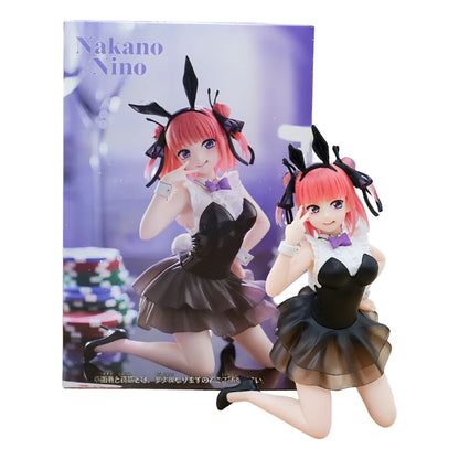 Anime Nakano Miku Figurine The Quintessential Quintuplets  Nakano Nino Bunny Girl Figures PVC Model Collection Toy Birthday Gift