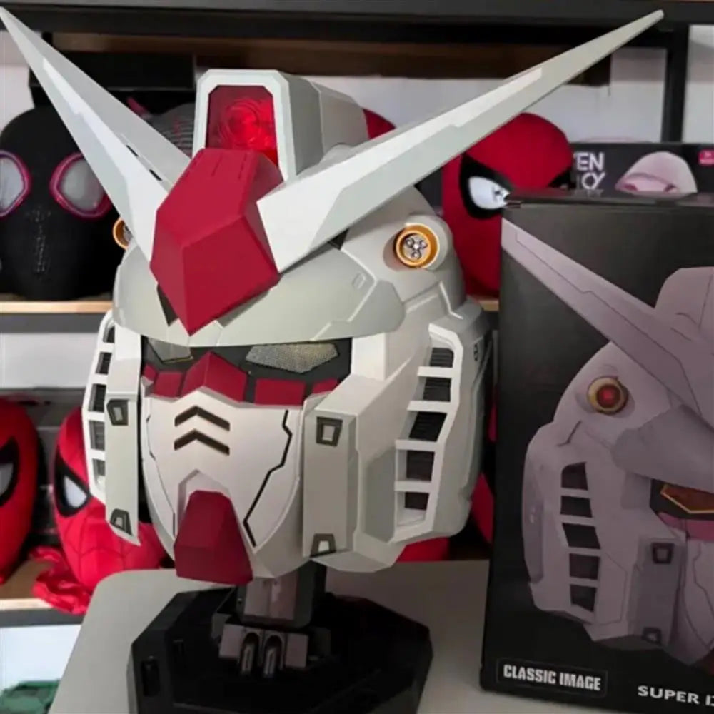 In Stock RX-78-2 Helmet Cosplay Msak Accessory Toy Action Figures Model LED Light-Up Collect Ornaments Gifts