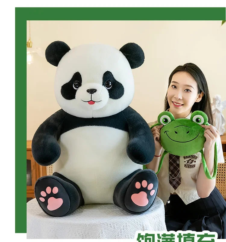30-60cm Chinese Panda Plush Toy Chest Listing Super Full Soft Chinese National Treasure Animal Doll Children's Birthday Gift
