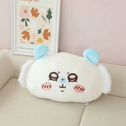 Comfortable Chiikawa Back Cushion Very Soft Throw Pillow Stuffed Hachiware Usagi Momoga Cuddly Plushies Sofa Bed Home Decor
