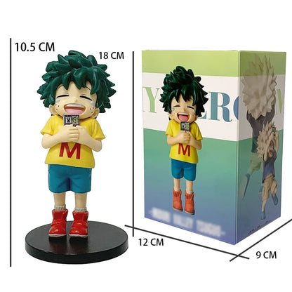 My Hero Academia Chibi PVC Figurines Tomura Shigaraki Izuku Midoriya Katsuki Bakugo Collectible Toy Model - with box G