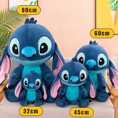 30/60cm Disney Lilo and Stitch Plush Toys Standing Posture Kawaii Pixar Anime Plushie Stich Dolls Soft Stuffed Gift for Children