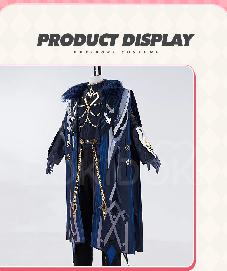 Captain Capitano Cosplay Costume Game Genshin Impact【XS-3XL】DokiDoki-N Halloween Costume Fatui Harbinger Plus Size