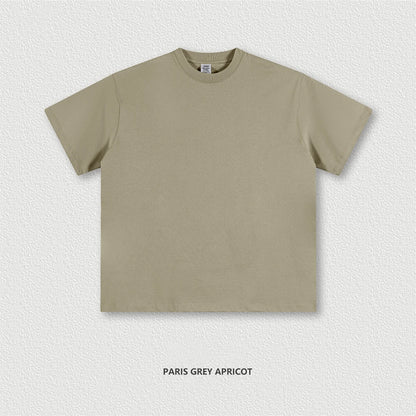 ZODF 2024 Heavy-Weight 345gsm Basic Solid T-Shirts For Men Unisex Women Summer Loose 100% Cotton T Shirt Brand Clothes HY0771