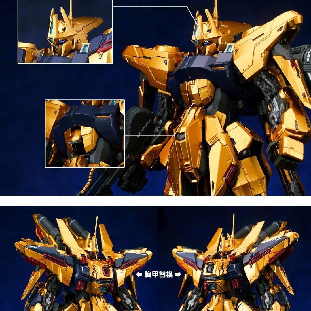 SHENMA Model Hyaku Shiki Kai MG 1/100 Golden Fighter Full Armor FA Assembly Model Kit Action Figures Plastic Model Kits Toy Gift