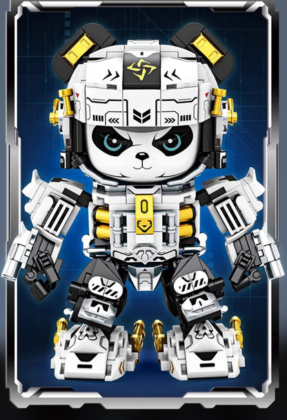 2025 New Model Mechanical Panda & Zodiac Building Blocks Gift Set - 12-in-1 Articulated Animal Toys for Birthday Christmas Gifts