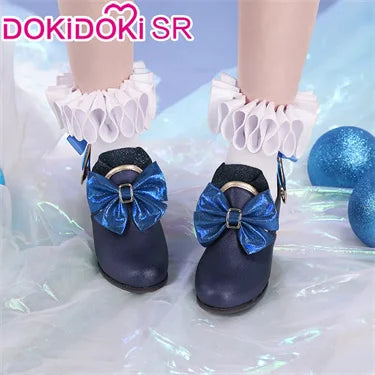 IN STOCK Focalors Furina Doujin Cosplay Costume Game Genshin Impact DokiDoki-SR Fontaine Hydro Focalors Women Waltz Dress Lolita
