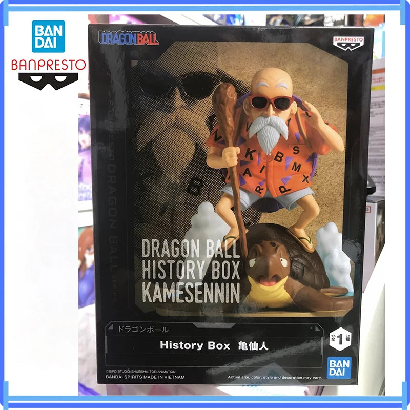 Bandai In Stock Original Banpresto History Box Dragon Ball Master Roshi Figure Anime Action Model Genuine Boxed Toys Gifts
