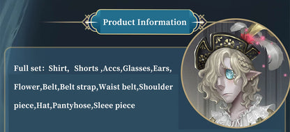 UWOWO Collab Series: Game Identity V Grave Keeper Half-Elf Knight Cosplay Costume