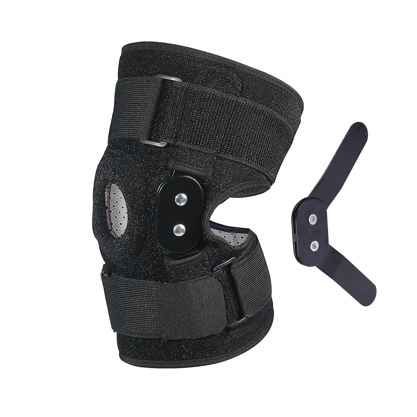 1pc Adjustable Hinged Knee Brace Knee Joint Support Wrapped