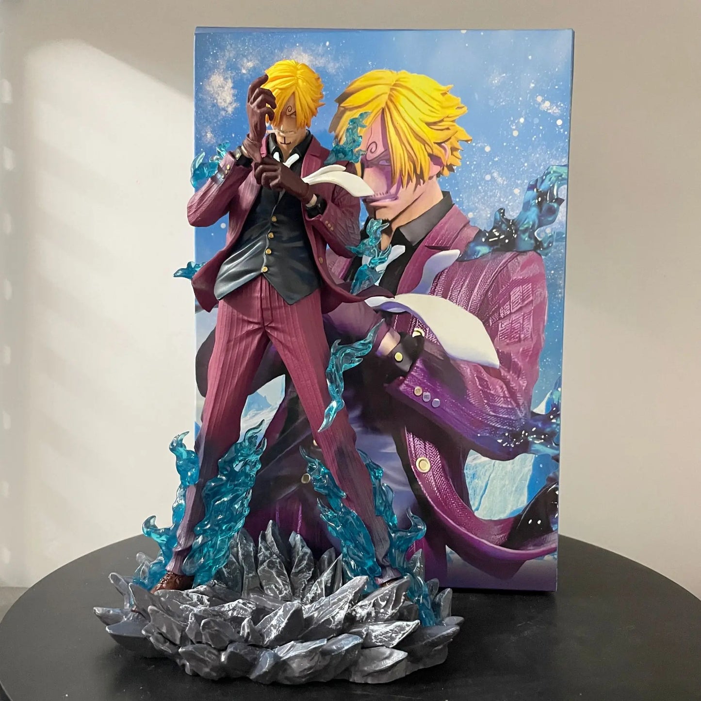 25cm One Piece Figure Sanji Anime Figures Pop Smoking Sanji Figurine Devil Foot Statue Pvc Collection Kids Toys Birthday Gifts