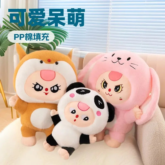 32/62cm Kawaii Baby Three Years Old Plush Doll Toy Baby Three Rabbit Series Stuffed Pillows Toy Ornaments Xmasgifts for Girls