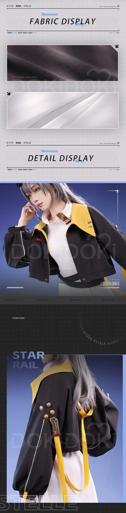 IN STOCK Trailblazer Stelle Cosplay Costume Game Honkai: Star Rail Cosplay DokiDoki-SR Trailblazer Costume Women Casual Wear