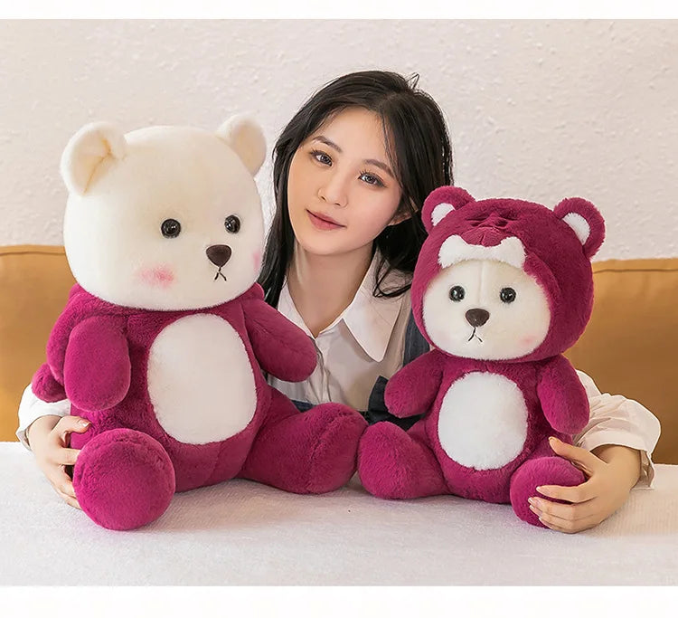 65cm Kawaii Little Bear Plush Doll Cute Soft Anime Lina Bear Plush Doll Cartoon Valentine's Day Birthday Gift Children's Holiday
