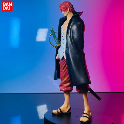 Hot 18cm One Piece Anime Figure Red Hair Shanks Action Figures Cartoon Figure Model PVC Doll Collection Decoration Kid Toy Gift
