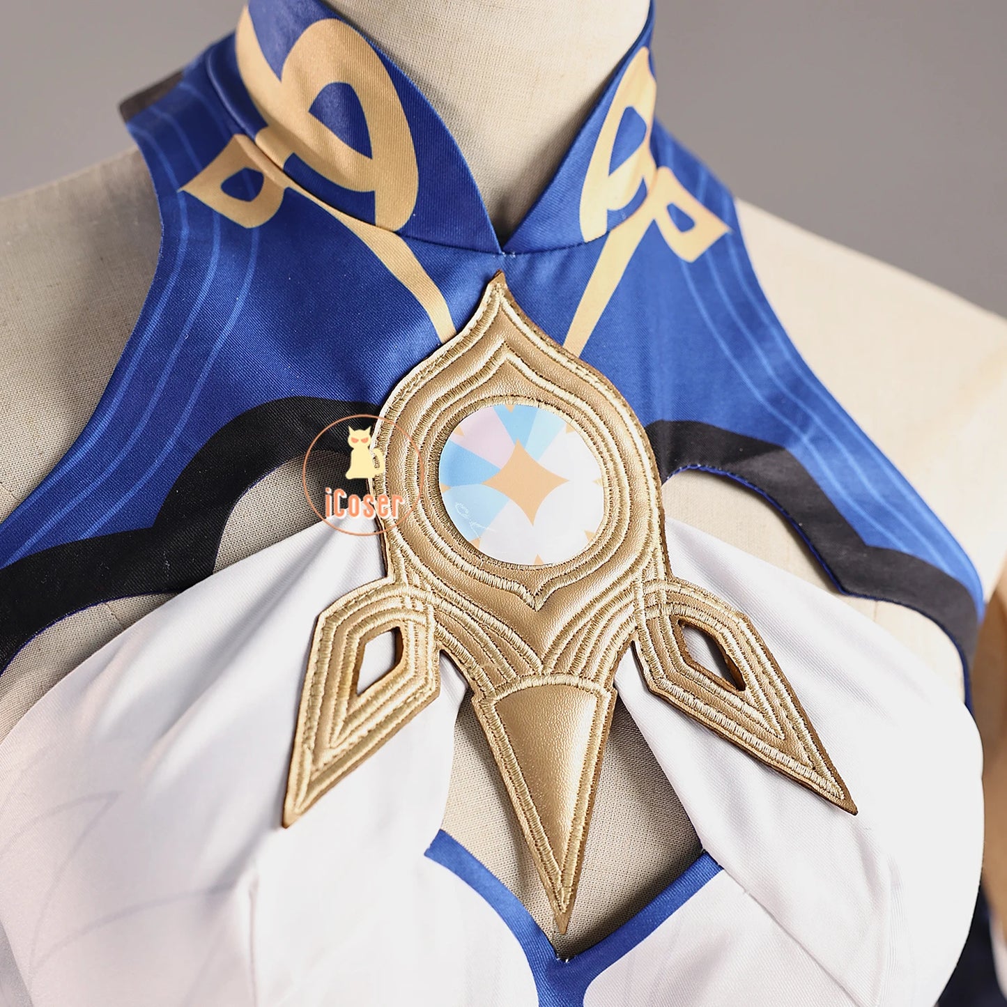 Genshin Impact Istaroth Cosplay Costume Wig Dress Uniform Tokoyo Ookami Kairos Four Shades Halloween Party for Women Girls Props