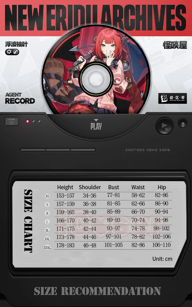 Zenless Zone Zero Ukinami Yuzuha Cosplay Costume Wig Skirt Uniform Earrings Headwear Spook Shack Halloween Party for Women Girls