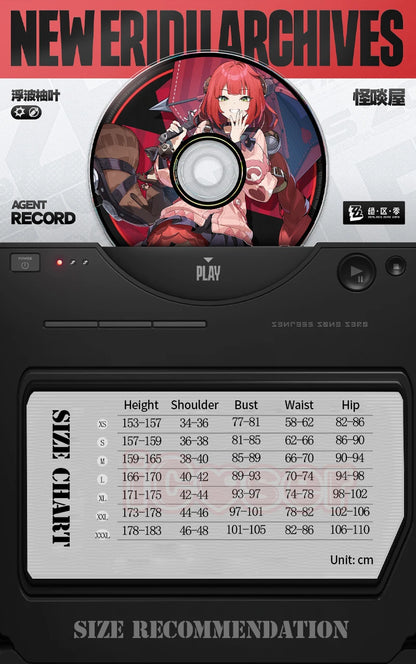 Zenless Zone Zero Ukinami Yuzuha Cosplay Costume Wig Skirt Uniform Earrings Headwear Spook Shack Halloween Party for Women Girls