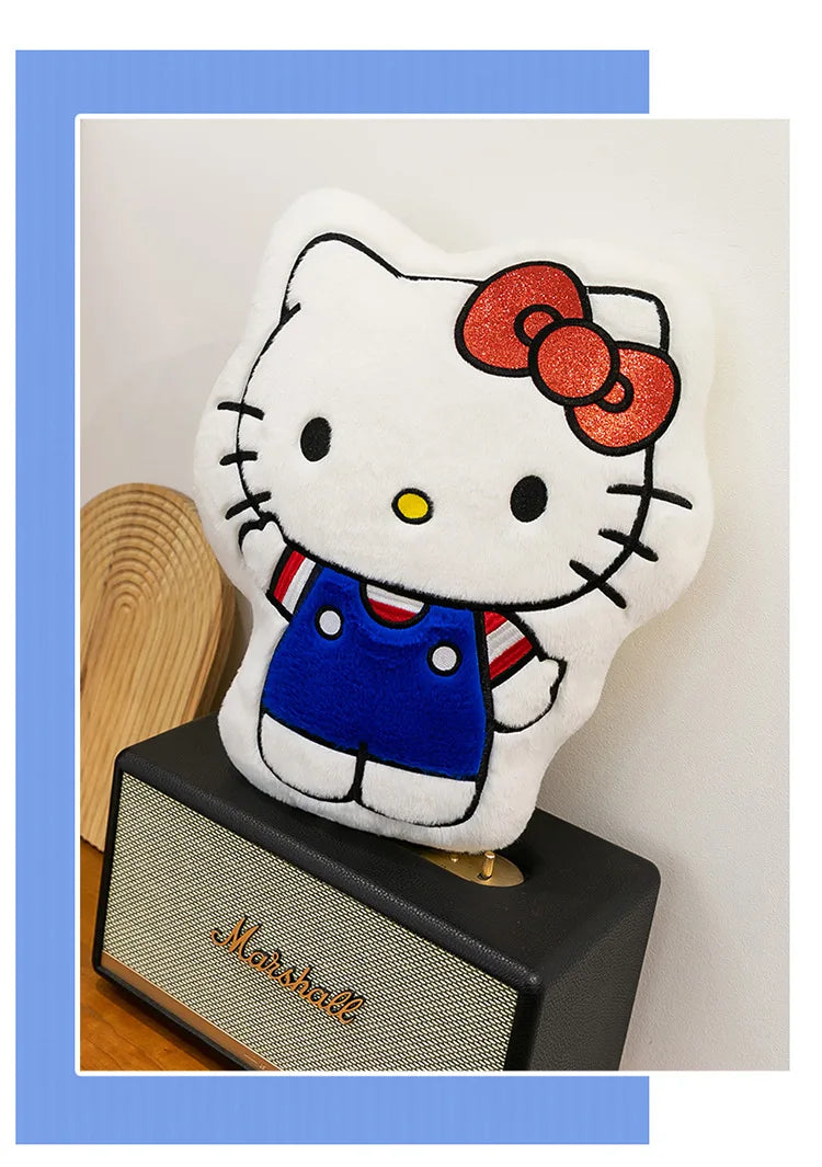 New Hello Kitty Plush Toy Kitten Stuffed Animal Soft Pillow Cute Doll for Girls Birthday Christmas Gift Perfect Sleep Companion