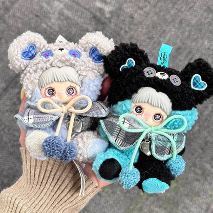 Maymei Tiny Bear Cookie Series Plush Blind Box Keychain Doll Backpack Pendant Desktop Ornament Decoration Figure Model Girl Gift
