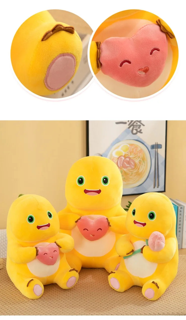 Hot Kawaii Plush Doll Love Yellow Embracing Flower Milk Dragon Dinosaur Doll Cute Plush Stuffed Pillow Soft Doll Birthday Gift