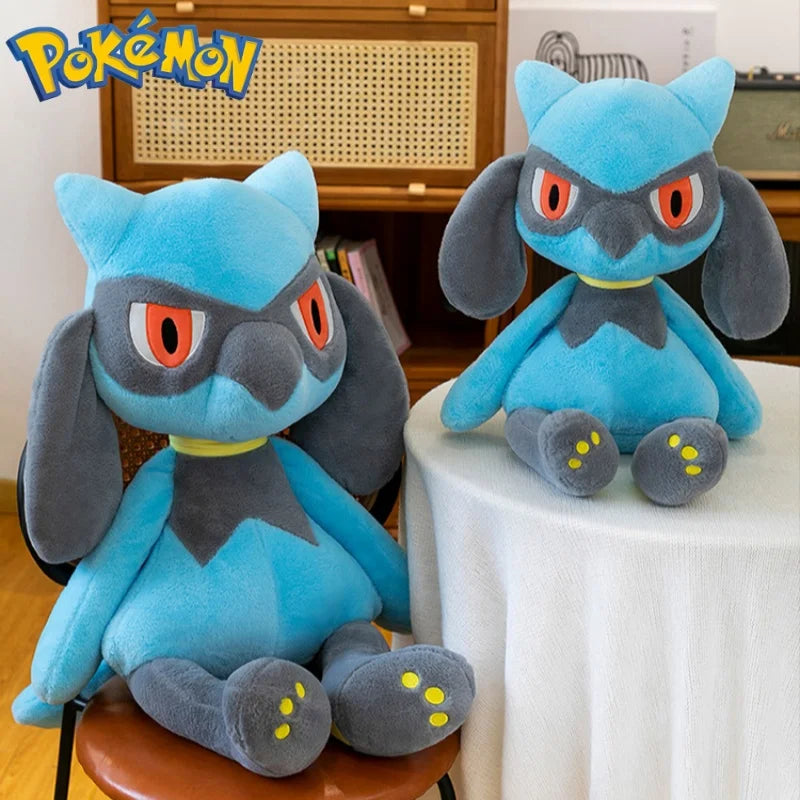 40/60/80CM Big Size Pokemon Plushies Morpeko Lucario Peluche Cartoon Anime Kawaii Stuffed Comfortable Soft Doll Children Gift
