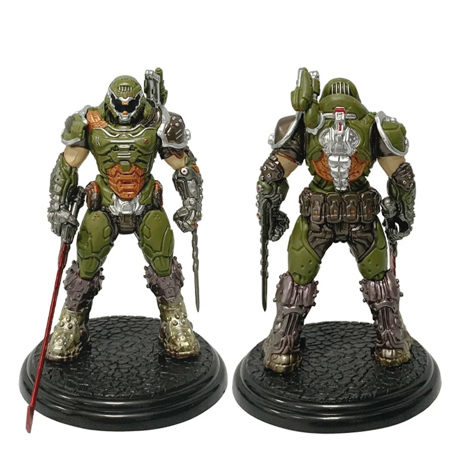 21.5cm/8.46in Doom Eternal Anime Game Figure Doom Slayer Action Figure Room Decorations PVC Adult Collection Model Doll Toys