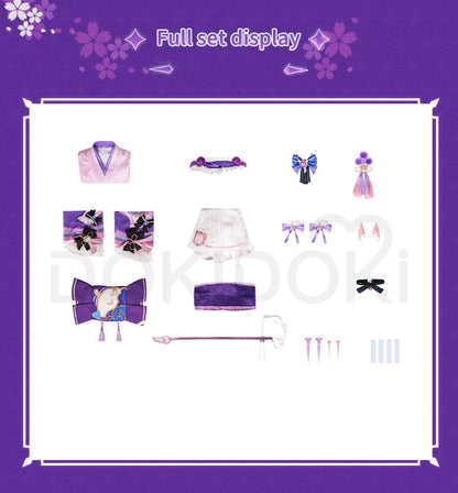 Yumemizuki Mizuki Cosplay Costume Game Genshin Impact【XS-2XL】DokiDoki-R Women Cute Dress Halloween Tail Plus Size