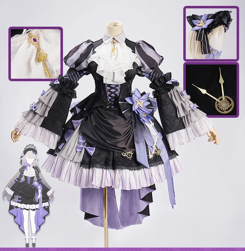 UWOWO Herta Cosplay Game Honkai Star Rail Fanart The Herta Lolita-Style Gown Cosplay Costume Halloween Costume