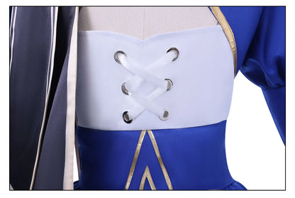 Honkai Star Rail Fate Saber Cosplay Costume Wig Dress Headwear Uniform Stocking Halloween Party for Women Girls Carnival iCoser