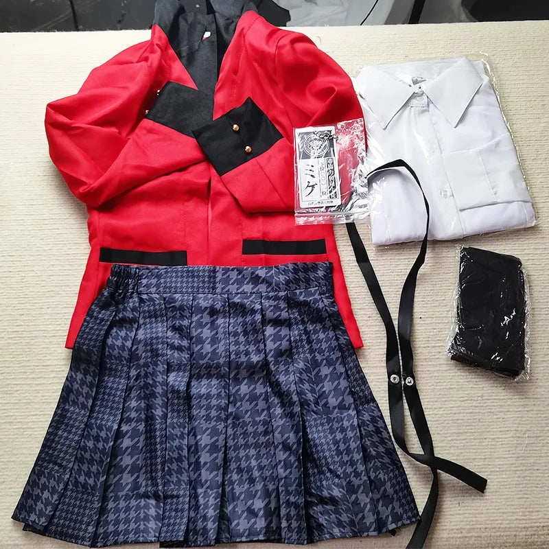 HOMCHEE TRENDS Jabami Yumeko Cosplay Set Adult Cotton Polyester