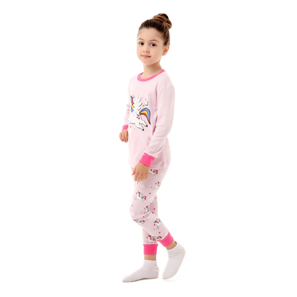 Boys Pajamas Sets 2 to 3 4 5 6 7 8 Years Cotton Long Sleeve Toddler Boy Pijama Autumn Winter Kids Sleepwear Set Children Clothes