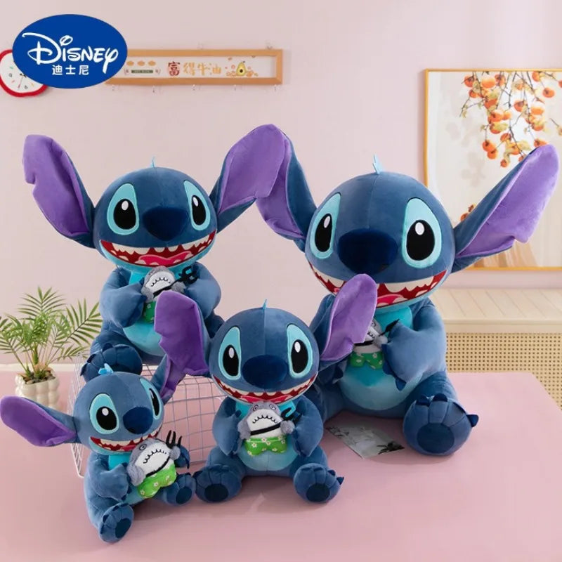 35/45/60cm Big Size Stitch Disney Anime Plush Stuffed Doll Kawaii Room Decorated with Plushies Pillow Ornaments Holiday Gifts