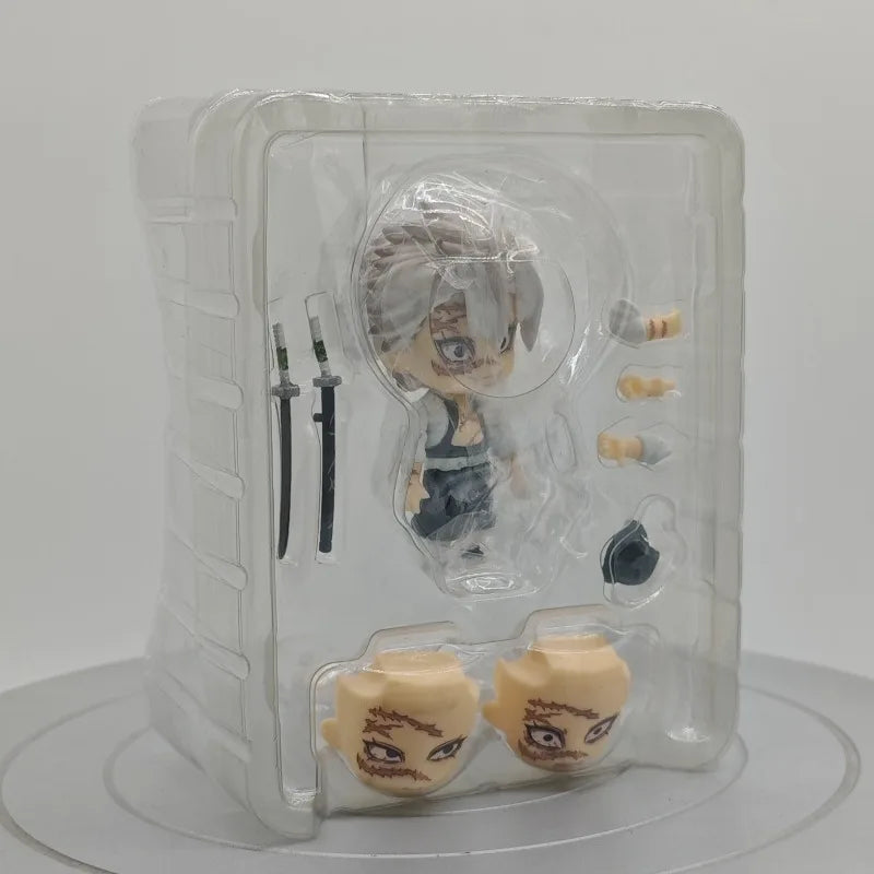 Cute Anime Demon Slayer Kimetsu No Yaiba Figurine Hashibira Inosuke Action Figures Clay Man PVC Model Statue Collection Toy Gift