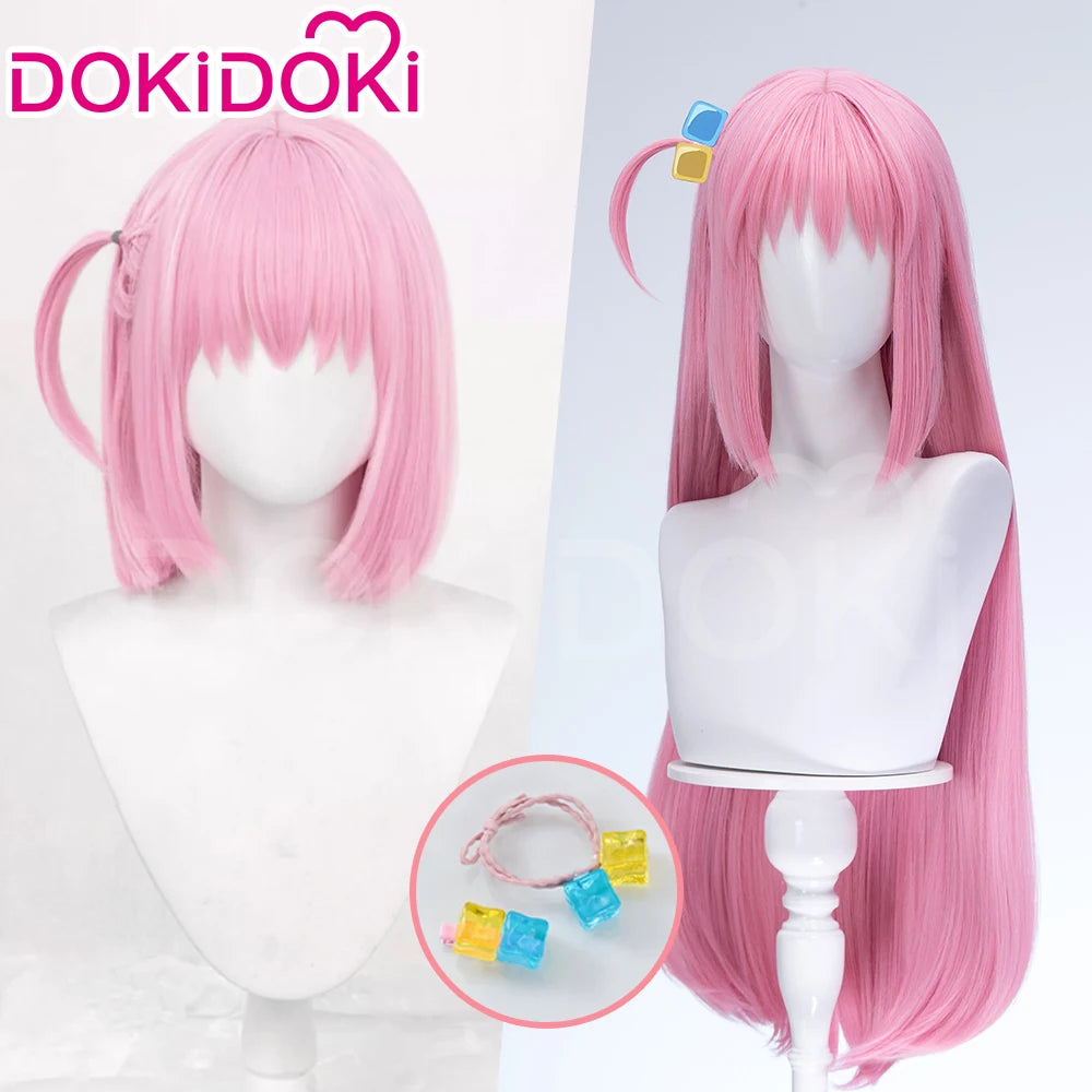 IN STOCK Gotou Hitori Wig Anime Bocchi the Rock! DokiDoki Cute Pink Short Hair Gotou Hitori Childhood Women Cosplay Wig